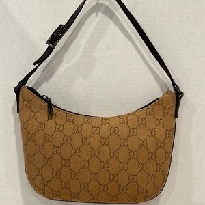 Gucci Vintage Canvas Pochette  with stamping ,numbers New never Used Collectible